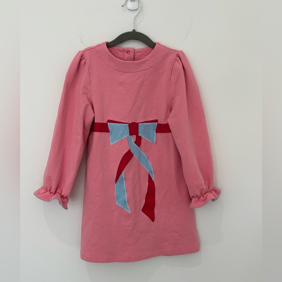 🎀 The Beaufort Bonnet Company Pink Bow Dress – Girls Size 6 🎀 - Picture 3 of 11